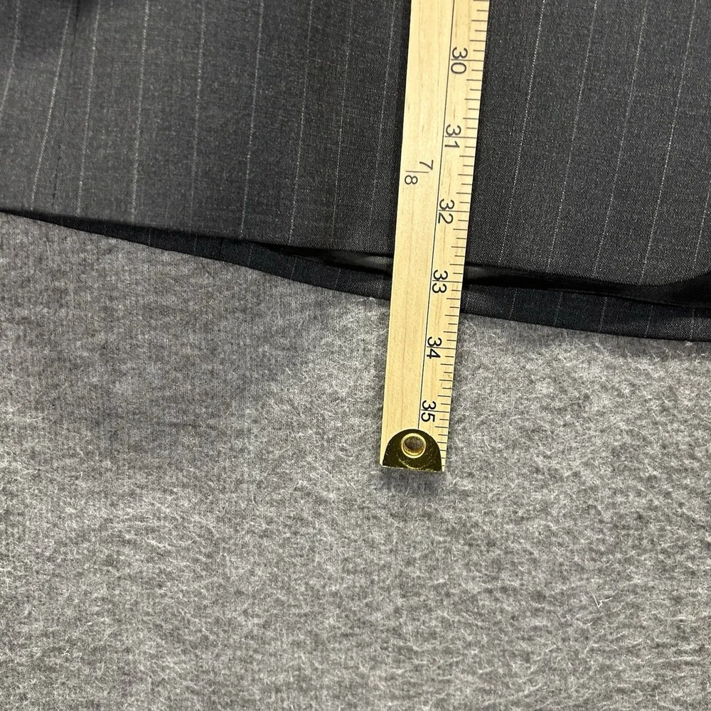 Brooks Brothers Makers‎ Brooksease Wool Pinstripe Gray Blazer Size 46L